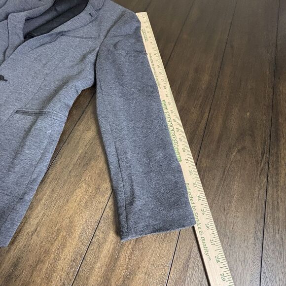 Express Blazer Mens Size M Slim Gray Stretch Moisture Wicking Gray Two Button - Picture 5 of 8